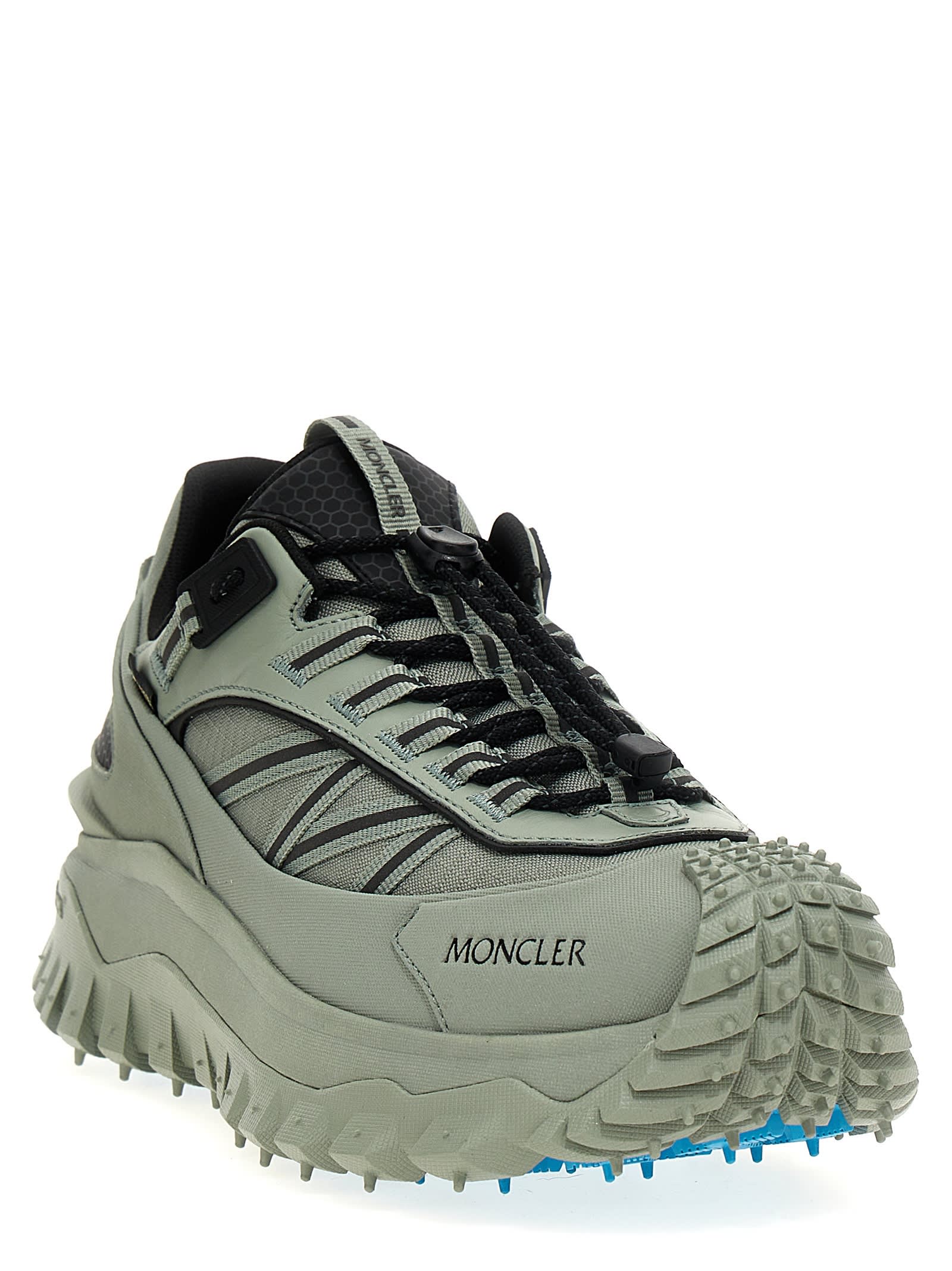 Shop Moncler Trailgrip Gtx Sneakers In Beige