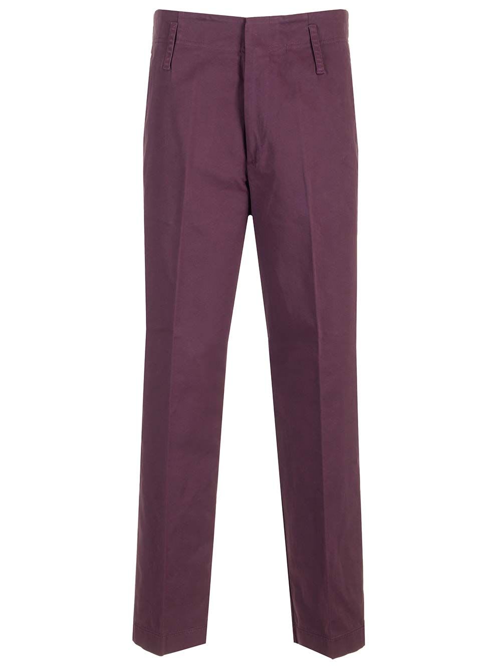 Shop Forte Forte Chino Pants In Bordeaux