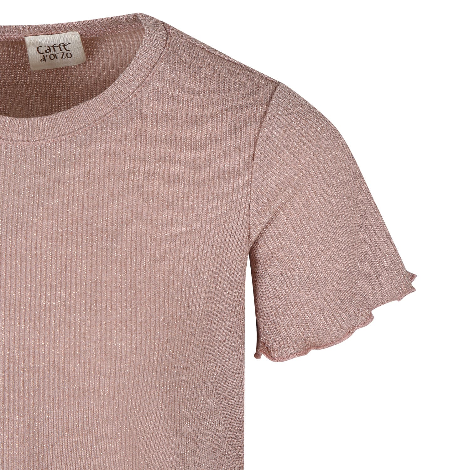 Shop Caffe' D'orzo Pink T-shirt Suit For Girl With Tulle