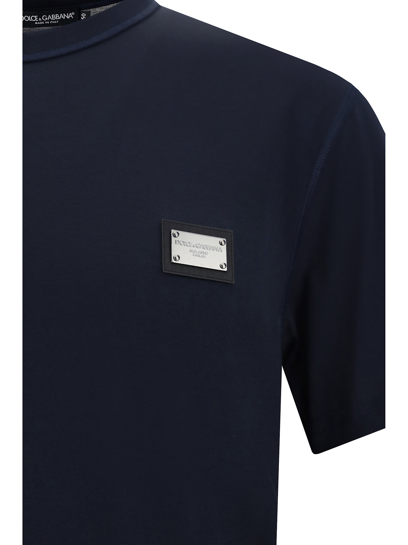 Shop Dolce & Gabbana T-shirt In Blu Scurissimo