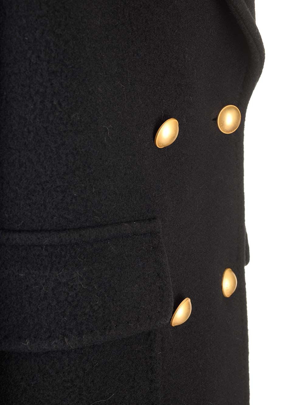 Shop Tagliatore Lilian Wool Drill Coat In Black