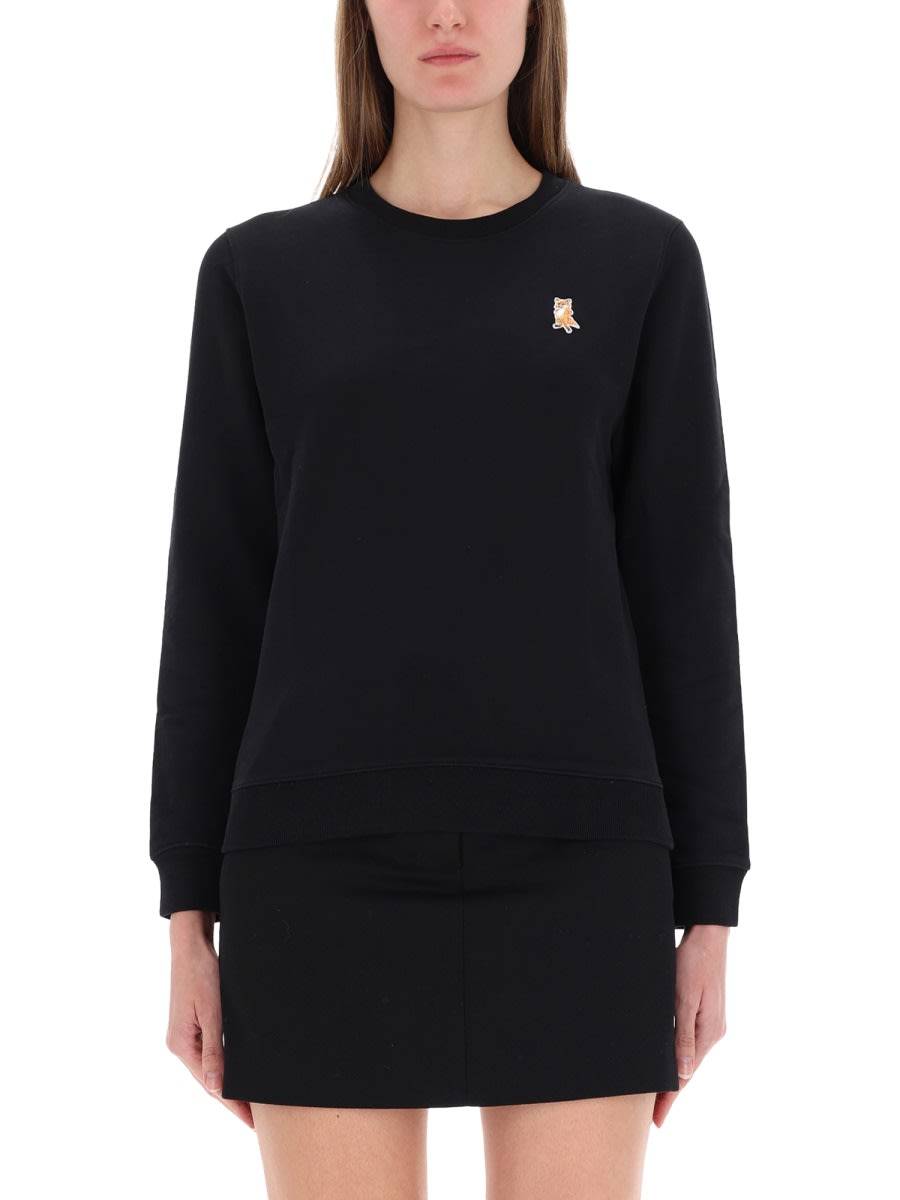 Maison Kitsuné Lady Fox Sweatshirt In Black
