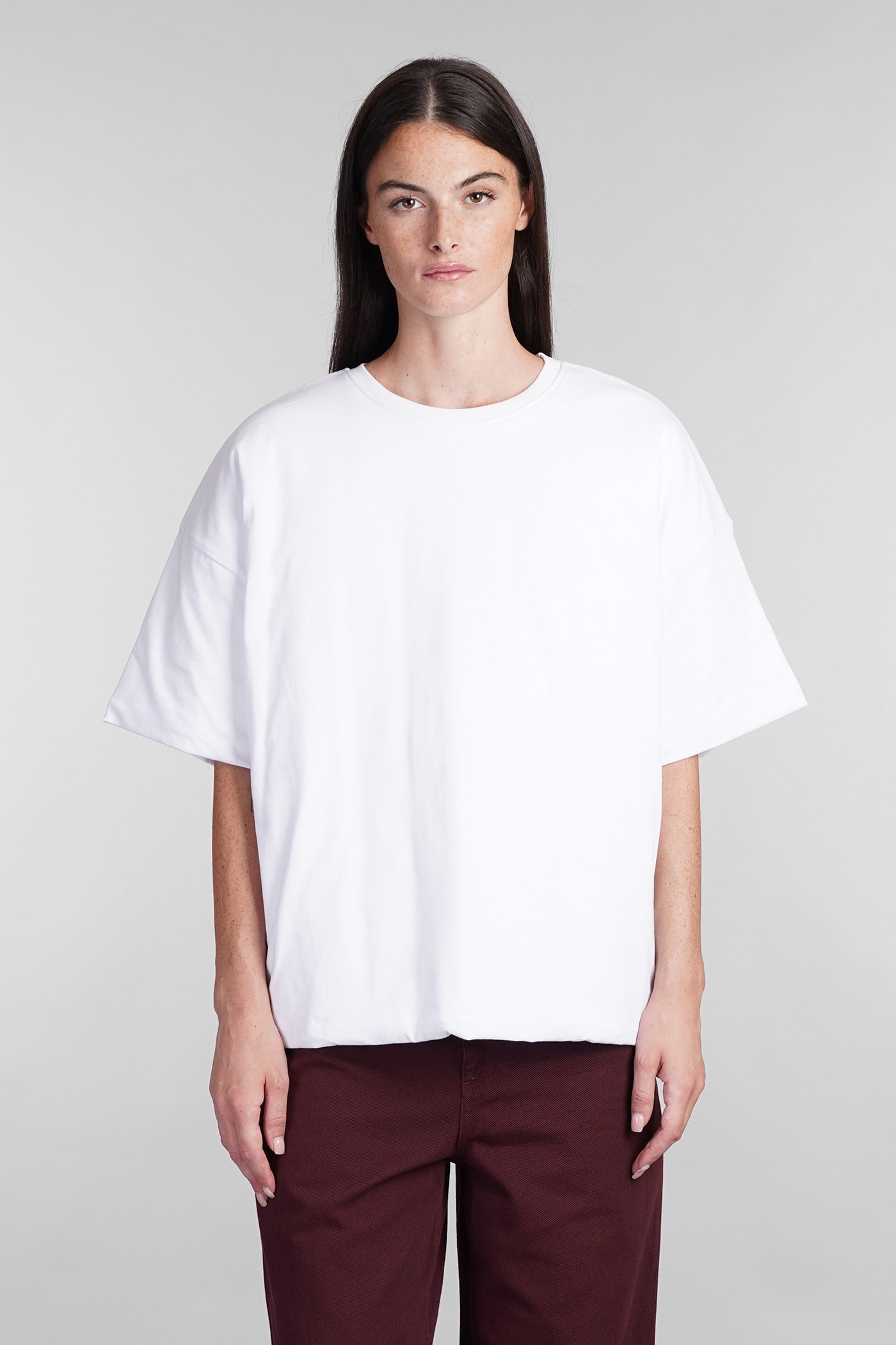 Shop Laneus T-shirt In White Cotton