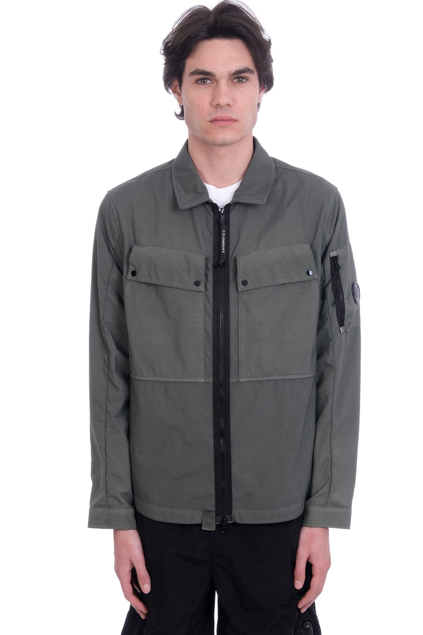C.P. Company Casual Jacket In Green Polyamide