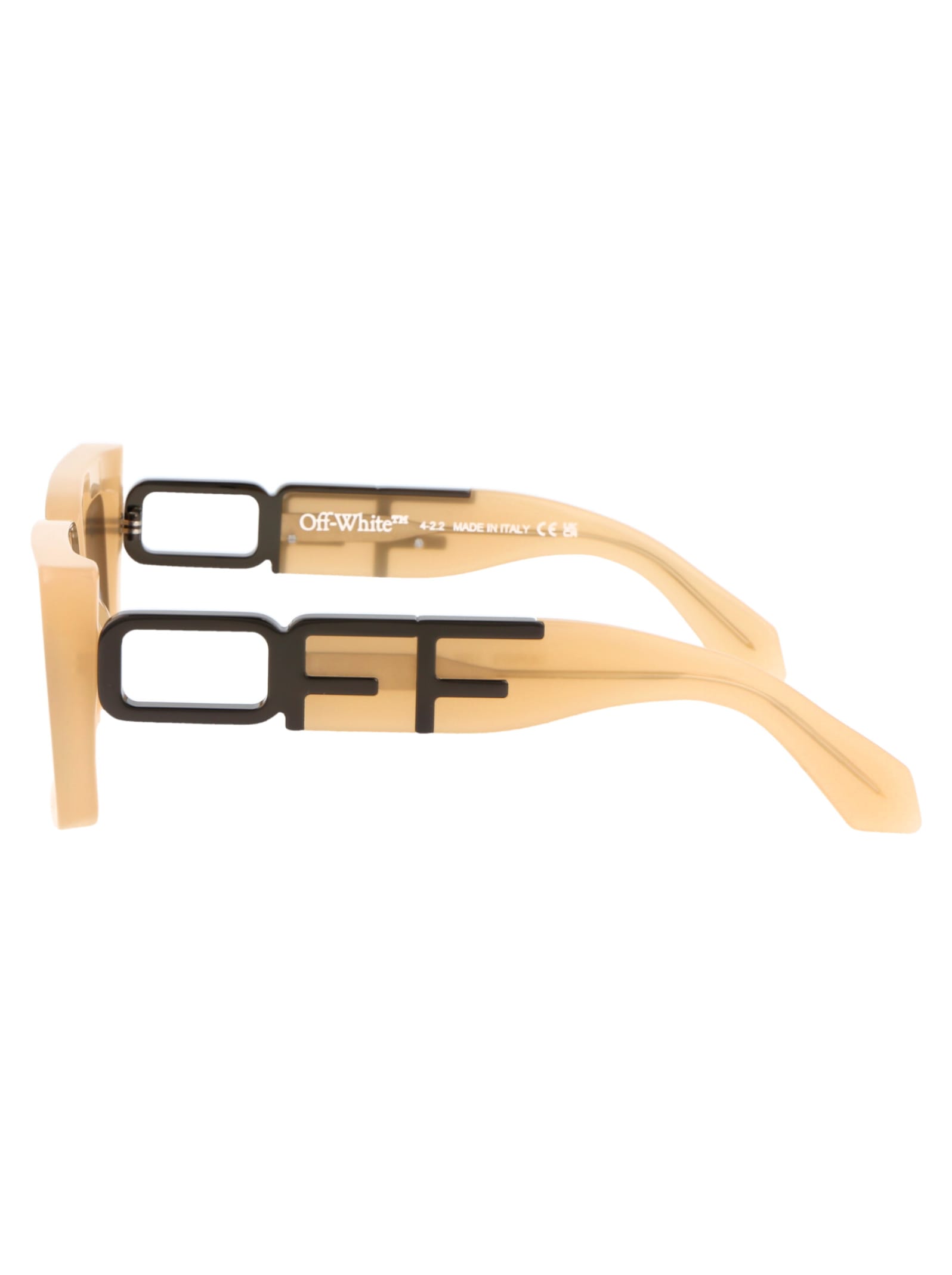 Shop Off-white Boston Sunglasses In 1707 Sand