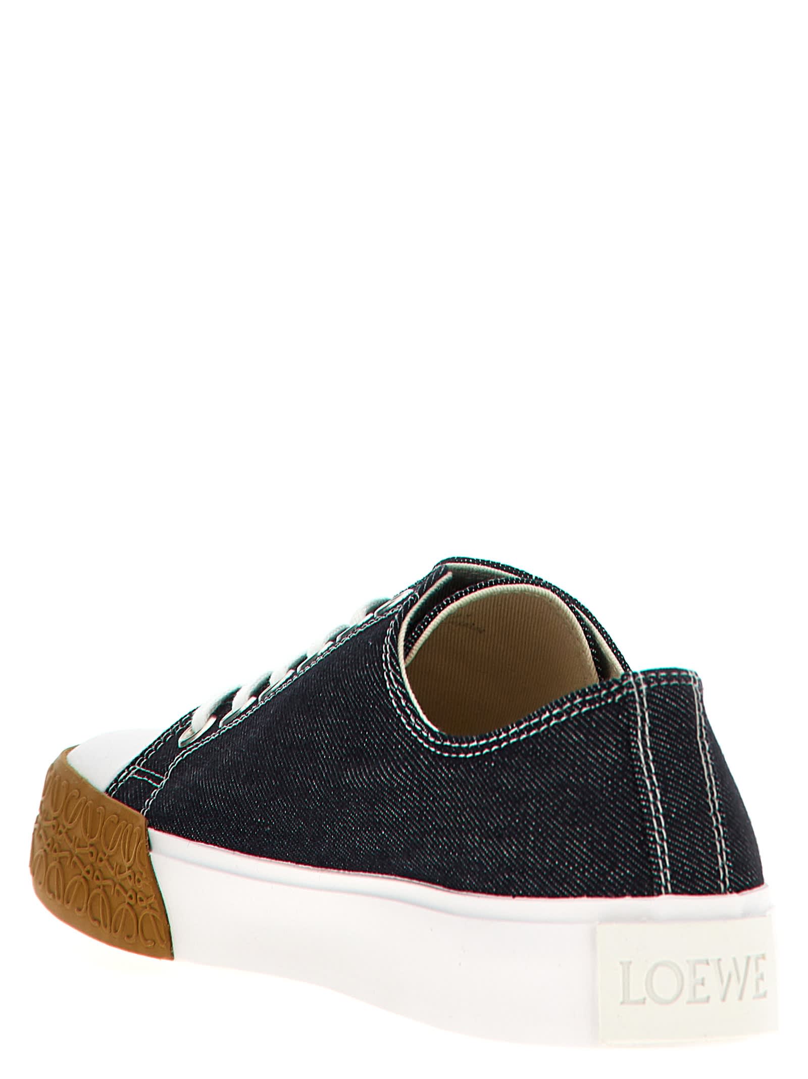 Shop Loewe Bloc Sneakers In Blue