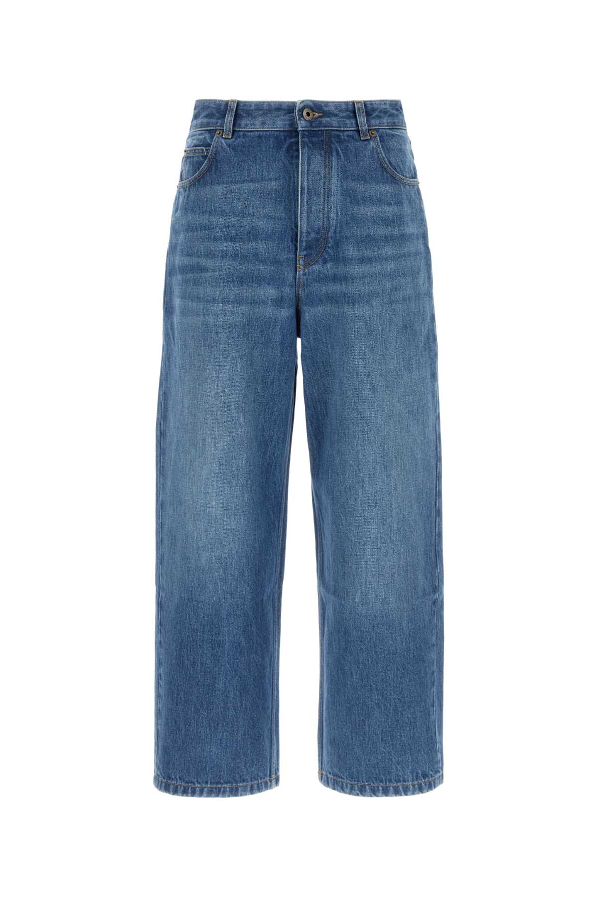 Loewe Men Denim Wide-leg Jeans
