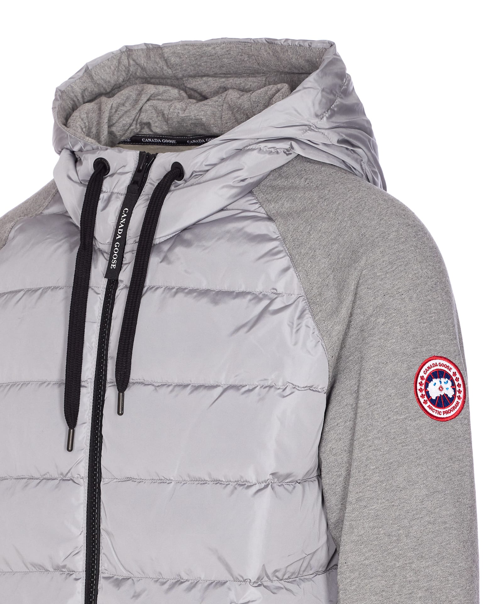 Canada Goose Men Hybridge Huron Zipped Hoodie In Gray