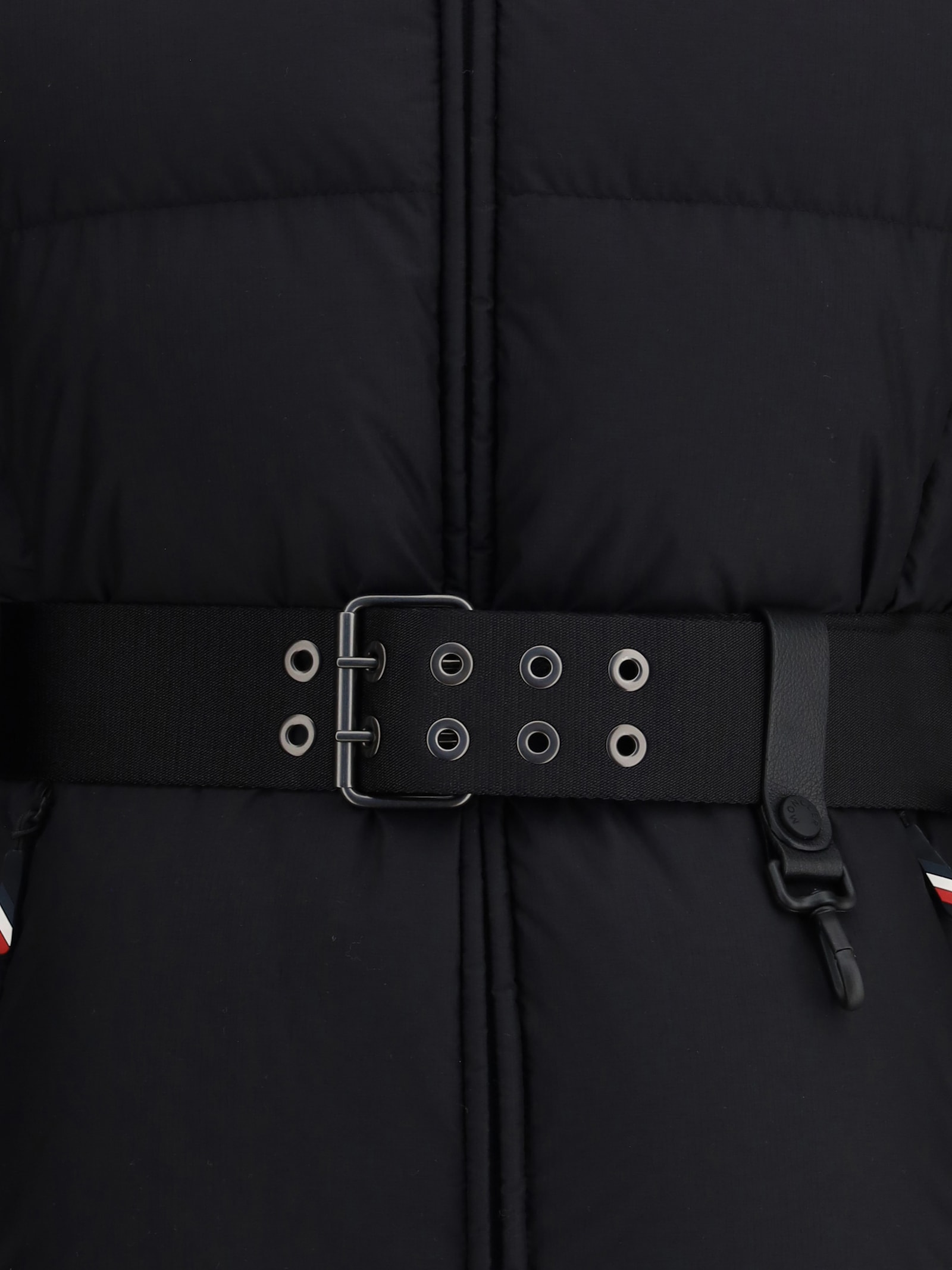 Moncler Grenoble Nisene Zip-up Belted Jacket In Black