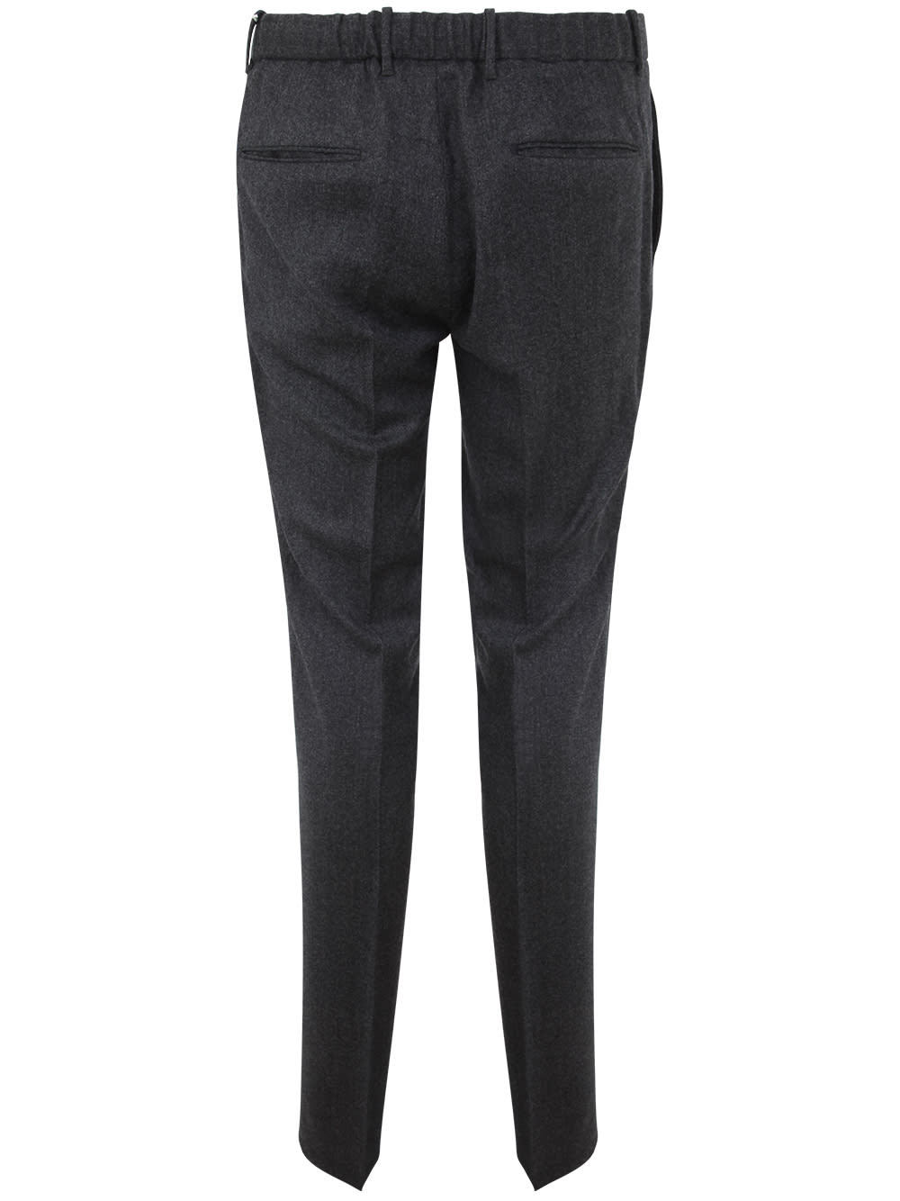 Shop Incotex Smart Flannel Trousers In Medium Grey