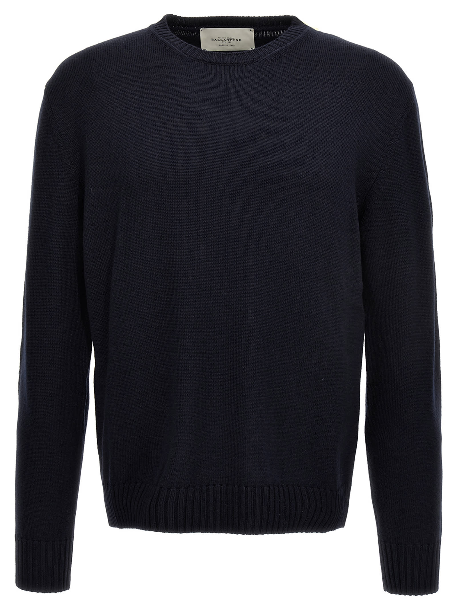 Ballantyne Merino Sweater Sweaters And Cardigans Black In Blue