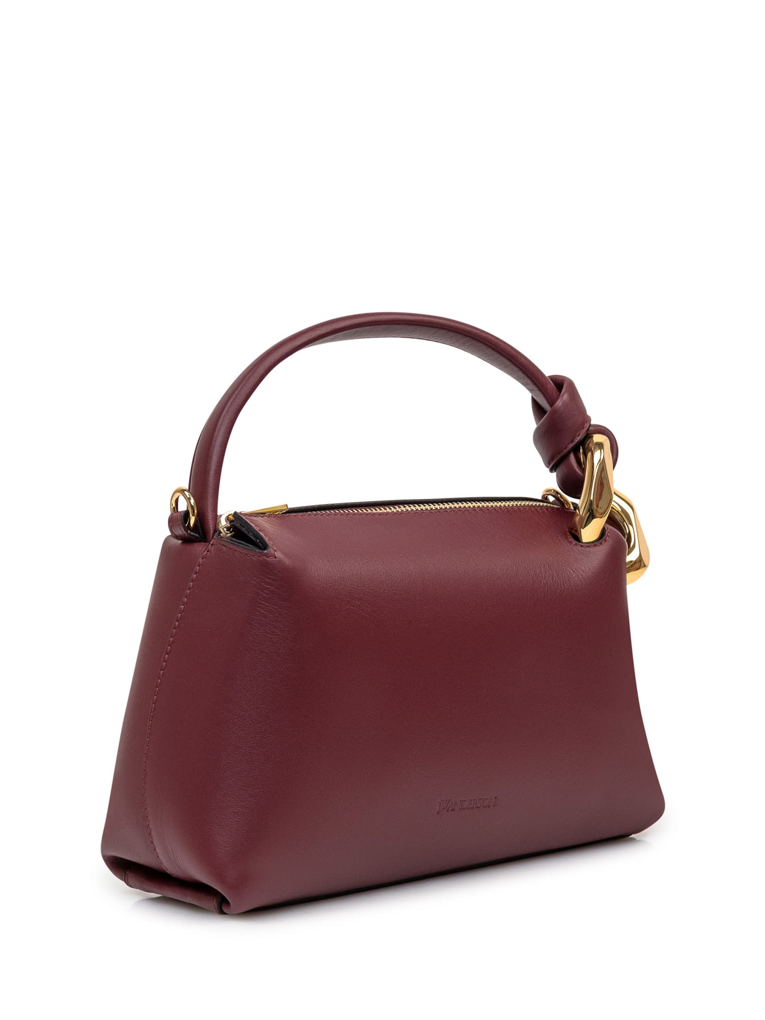 Shop Jw Anderson The Jwa Small Bag In Burgundy