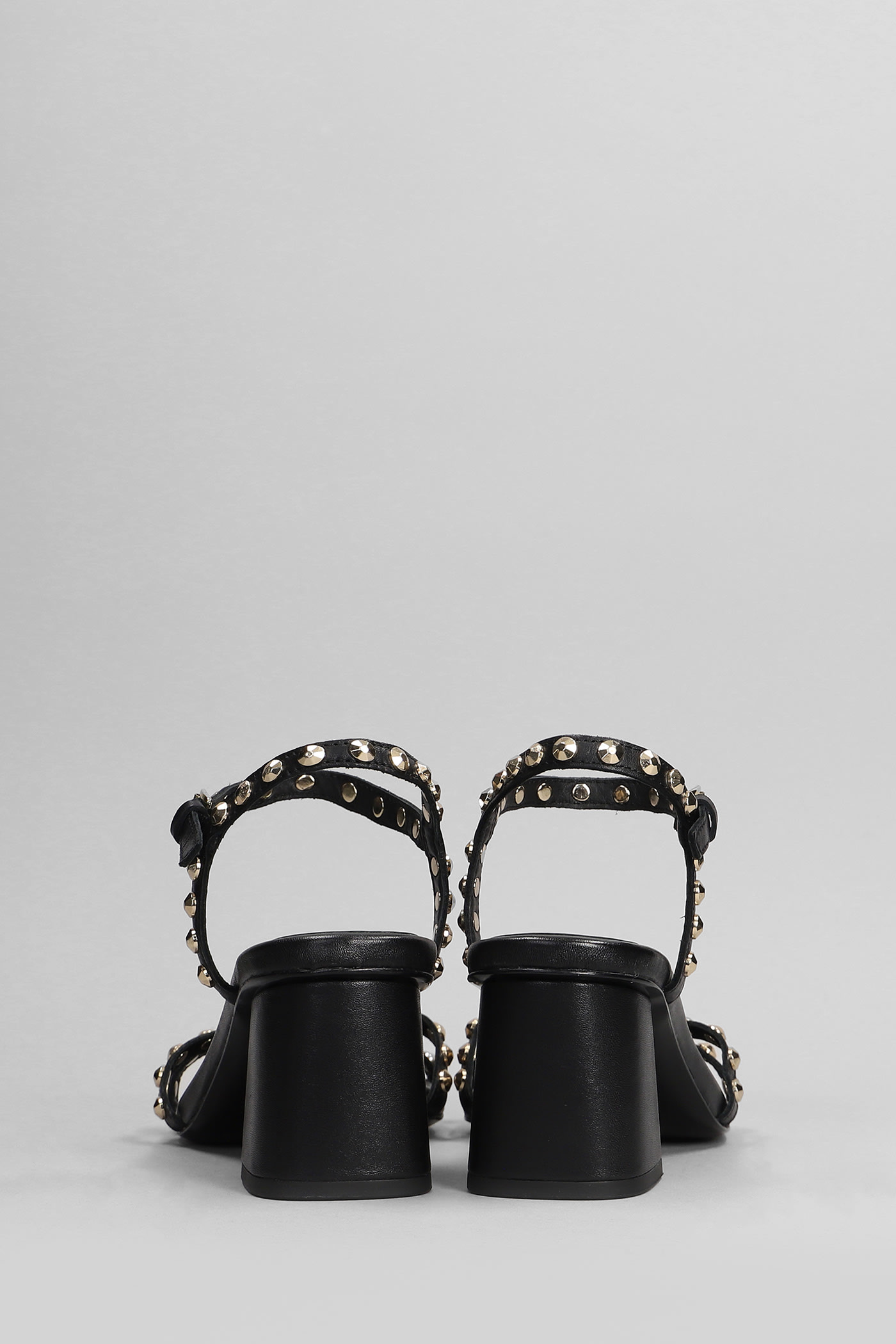 Shop Ash Jody Sandals In Black Leather