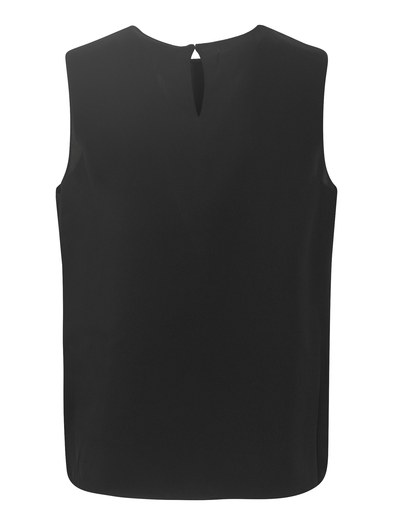 Shop Theory Keyhole Detail Sleeveless Top In Black