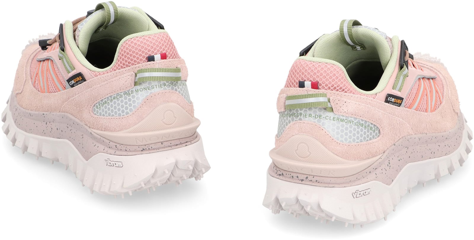 Shop Moncler Trailgrip Fabric Low-top Sneakers In Pink