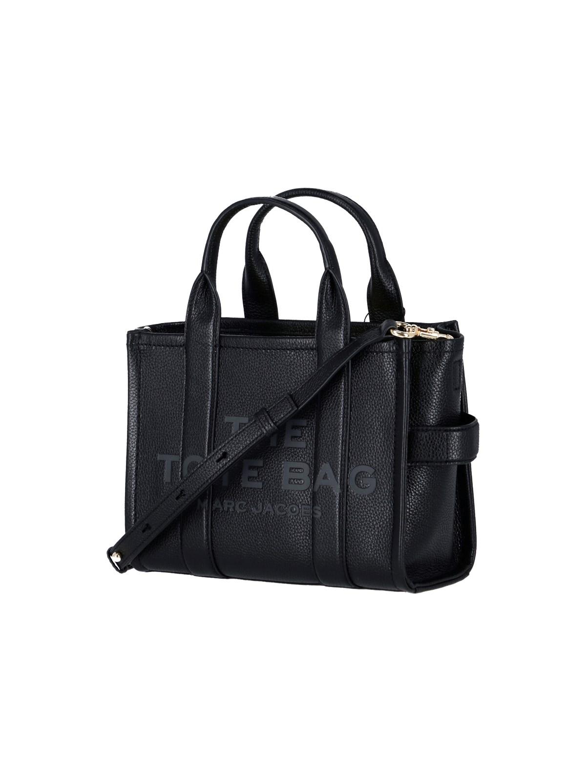 Shop Marc Jacobs - Mini Logo Tote Bag In Black