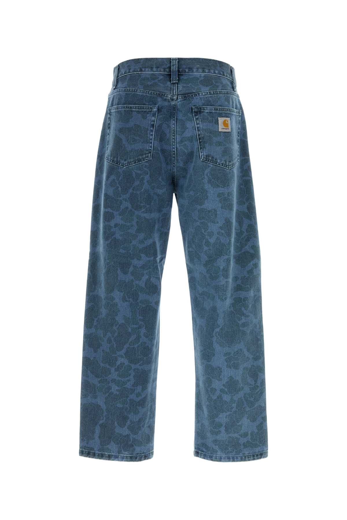 Carhartt Printed Denim Duck Landon Pant In Blue