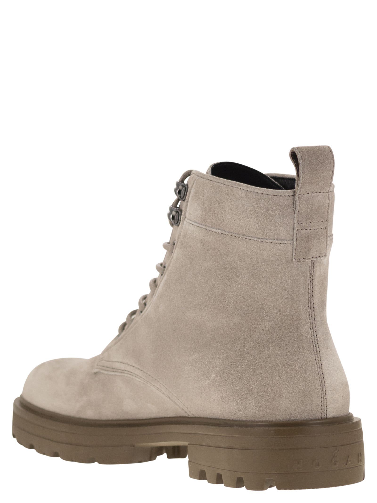 Shop Hogan H673 Suede Boots