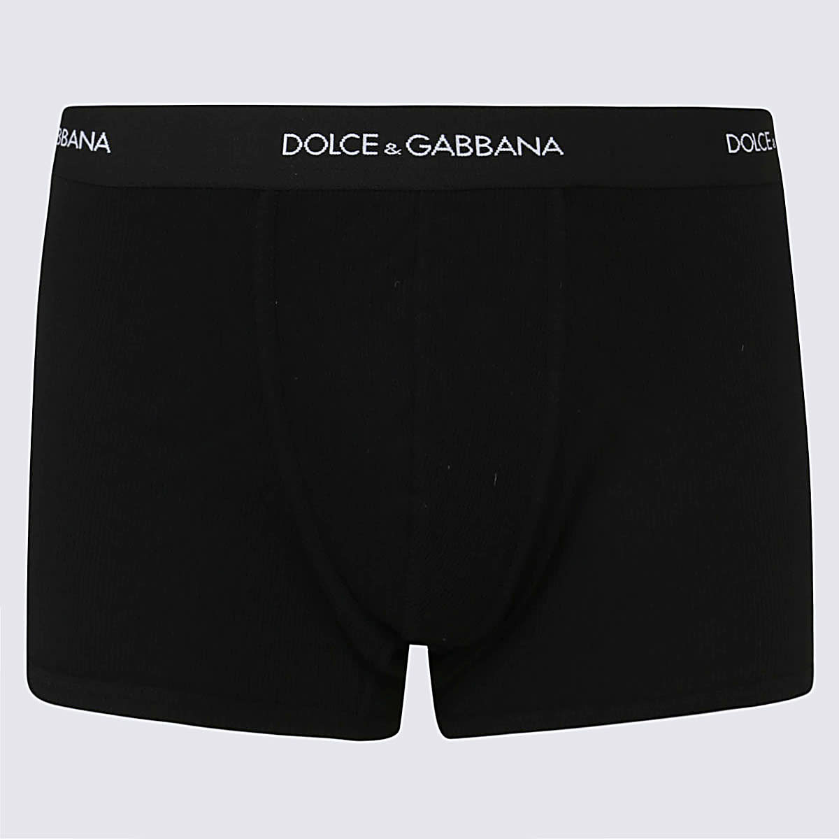 Shop Dolce & Gabbana Black Cotton Boxers In Nero