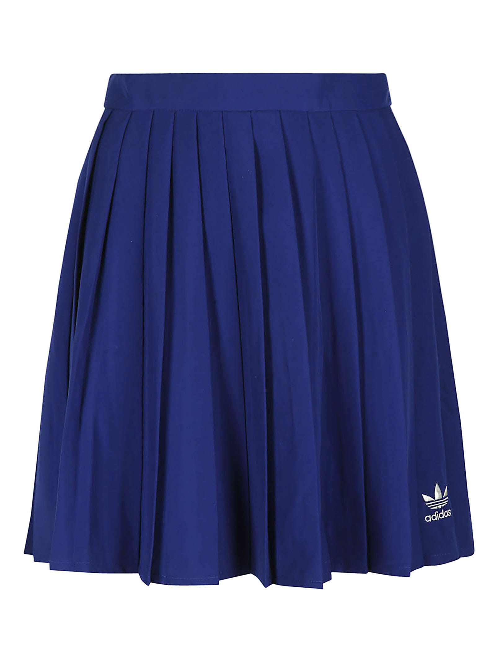 Shop Adidas Originals #n# Pleated Skirt In Navy