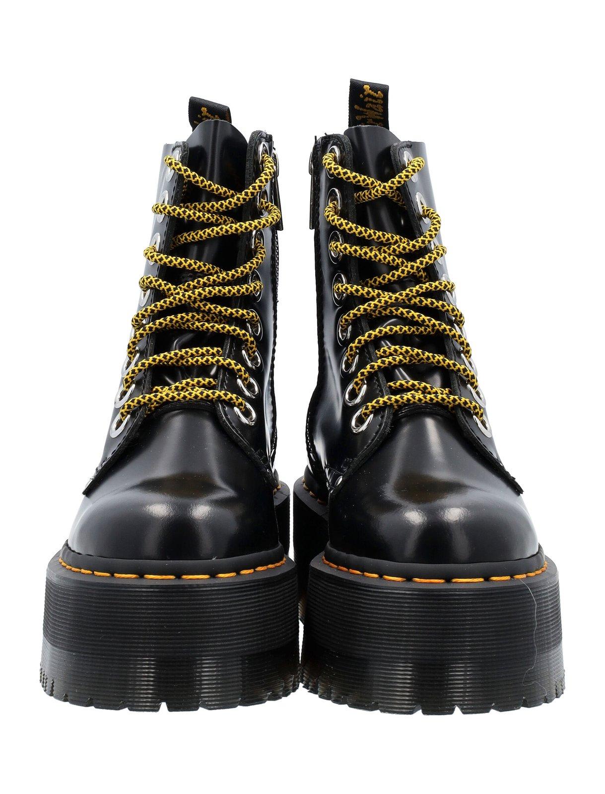 Dr. Martens Jadon Max Platform Boots In Black