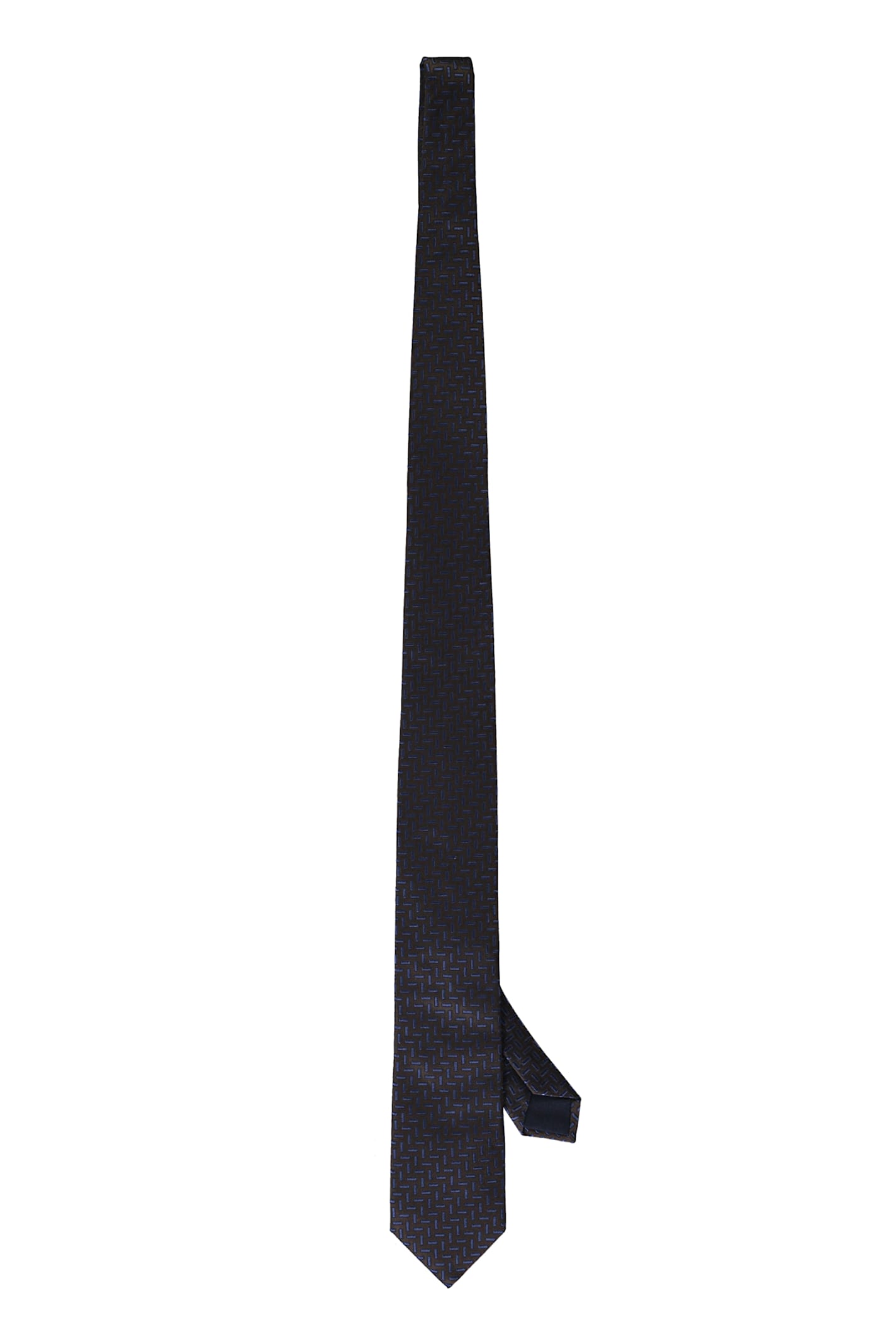 CORNELIANI JACQUARD SILK TIE 