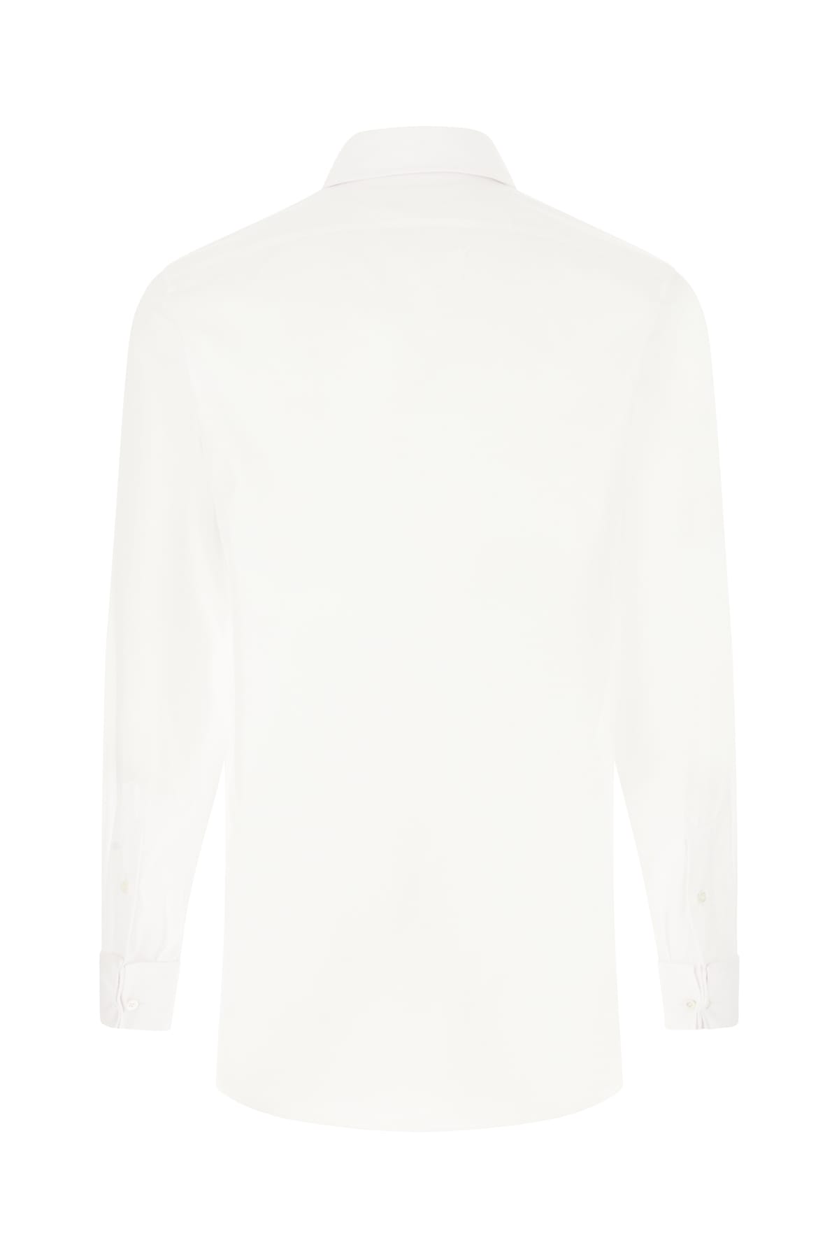 Shop Maison Margiela White Poplin Shirt