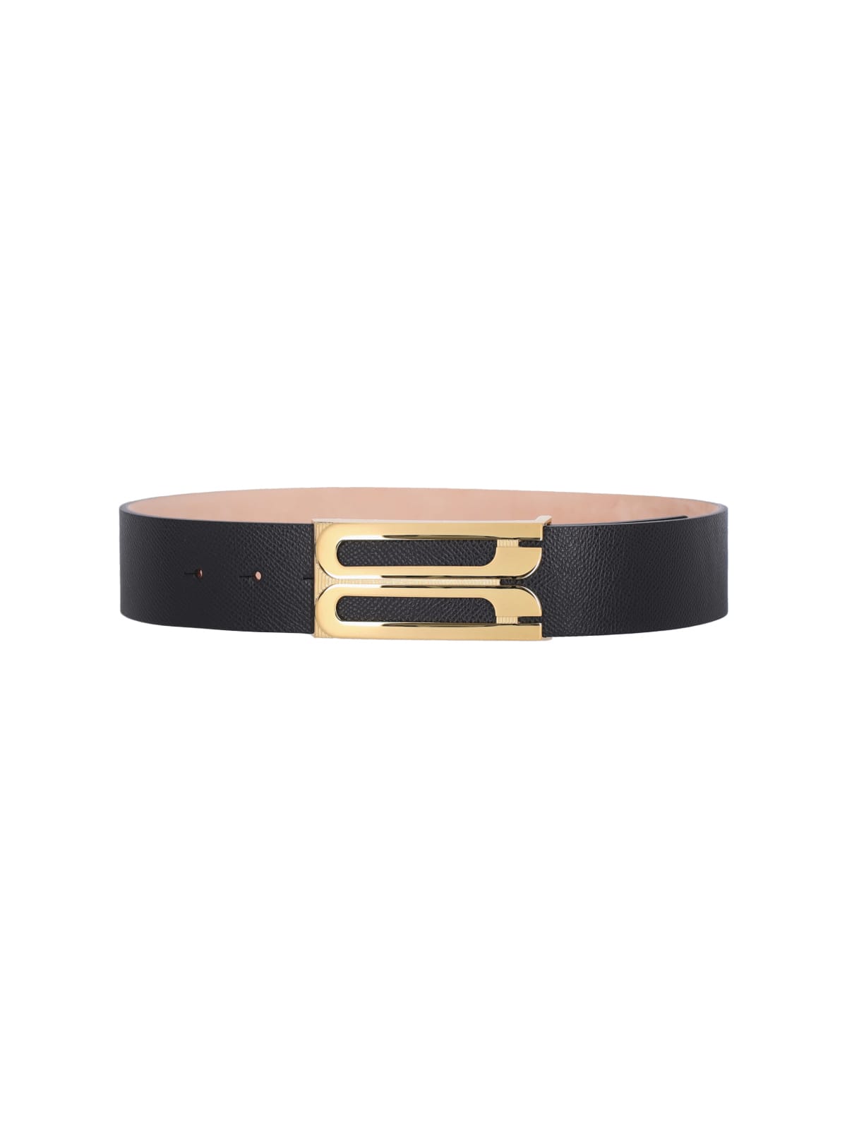 Shop Victoria Beckham Jumbo Frame Belt In Black