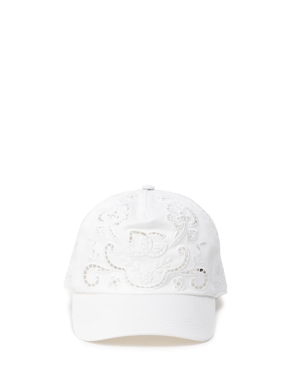 Dolce & Gabbana Cut-out Embroidered Drill Hat
