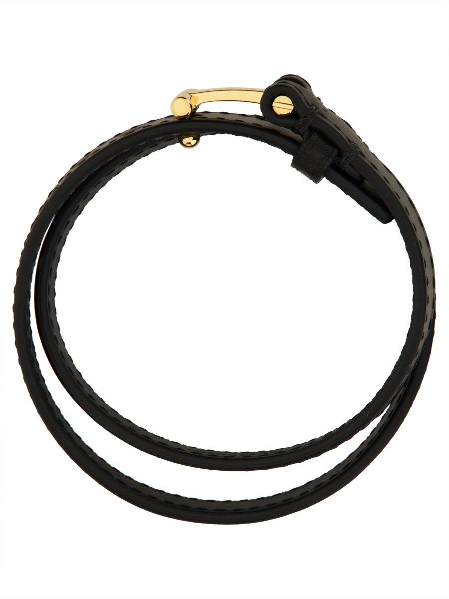 Shop Tom Ford T-buckle Fastened Bracelet In Black