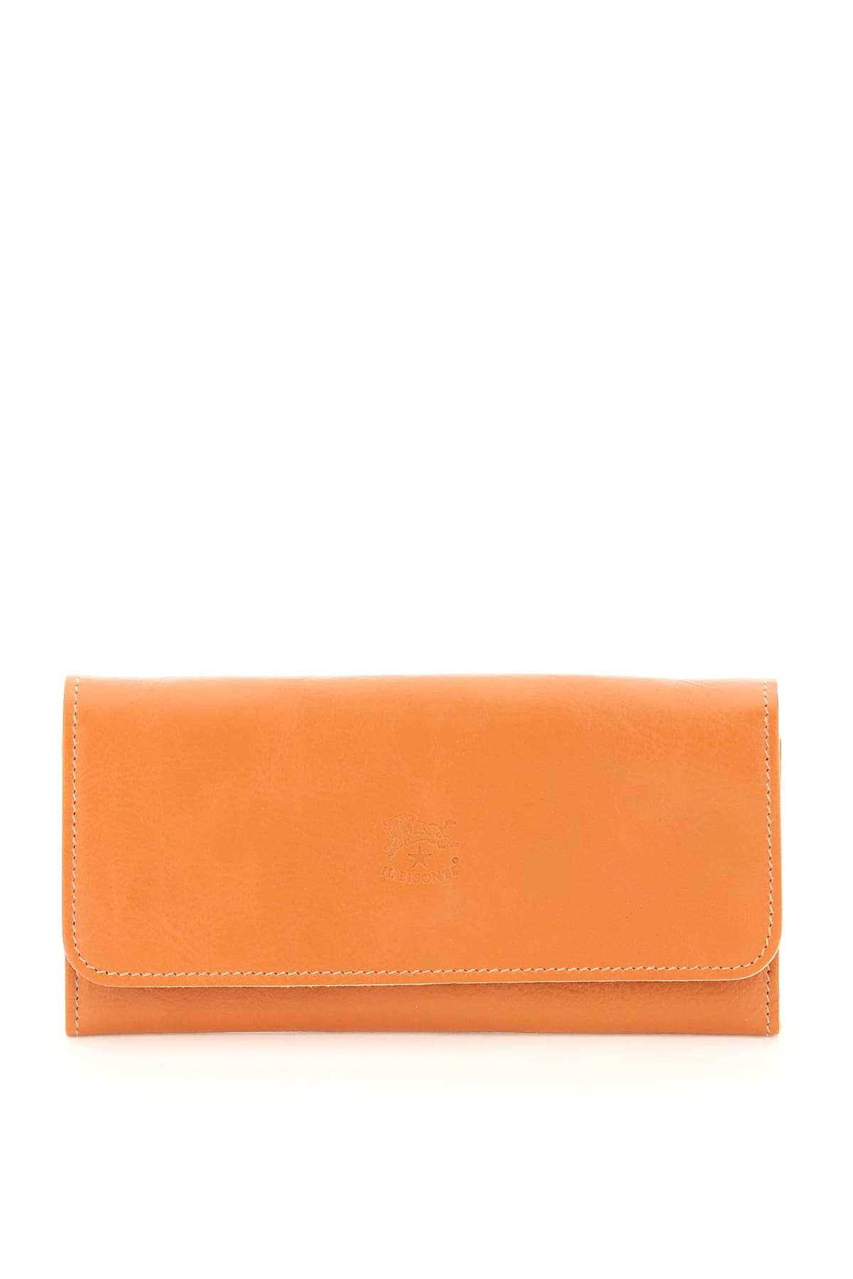 Il Bisonte Double Cowhide Leather Long Wallet