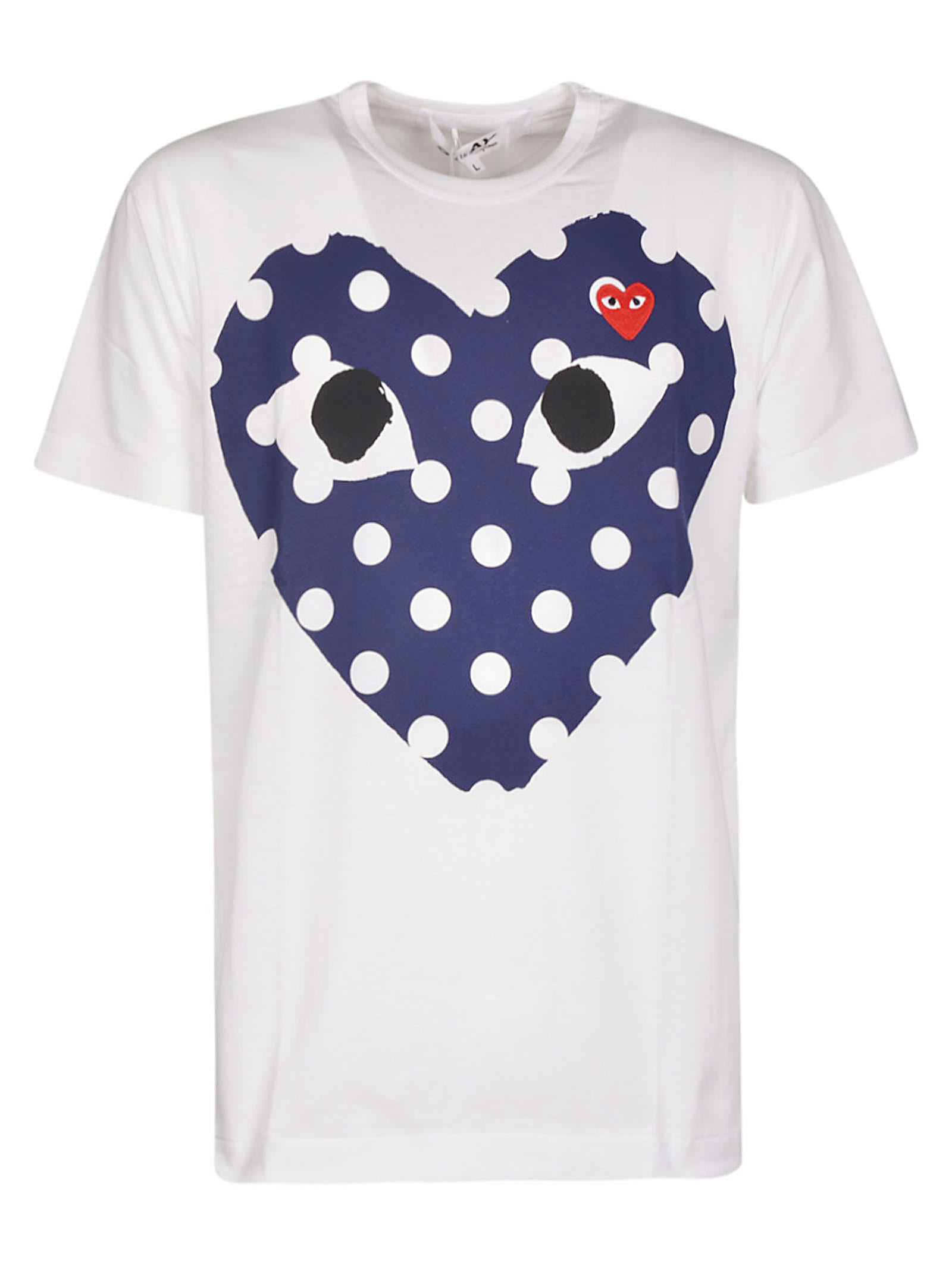 comme des garcons play t shirt white