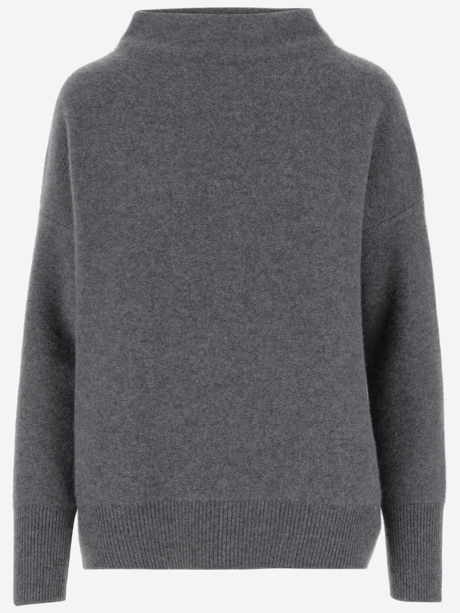 Shop Vince Cashmere Sweater In Grey