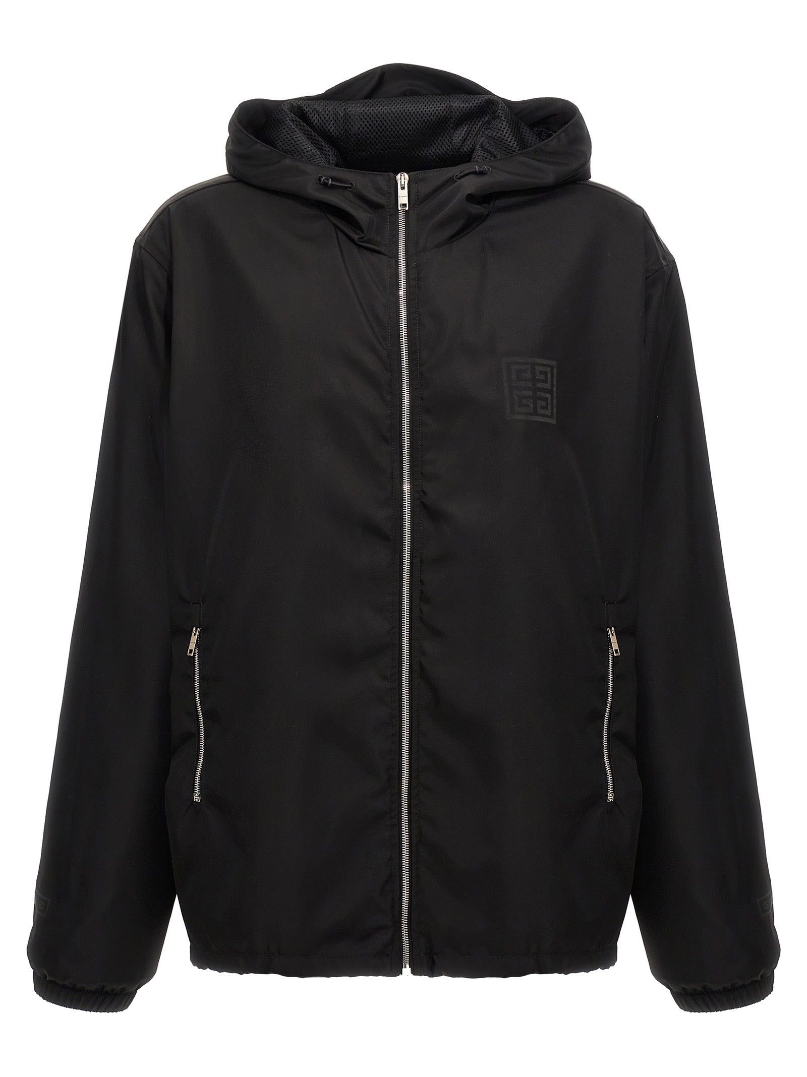 Shop Givenchy Logo Anorak In Black