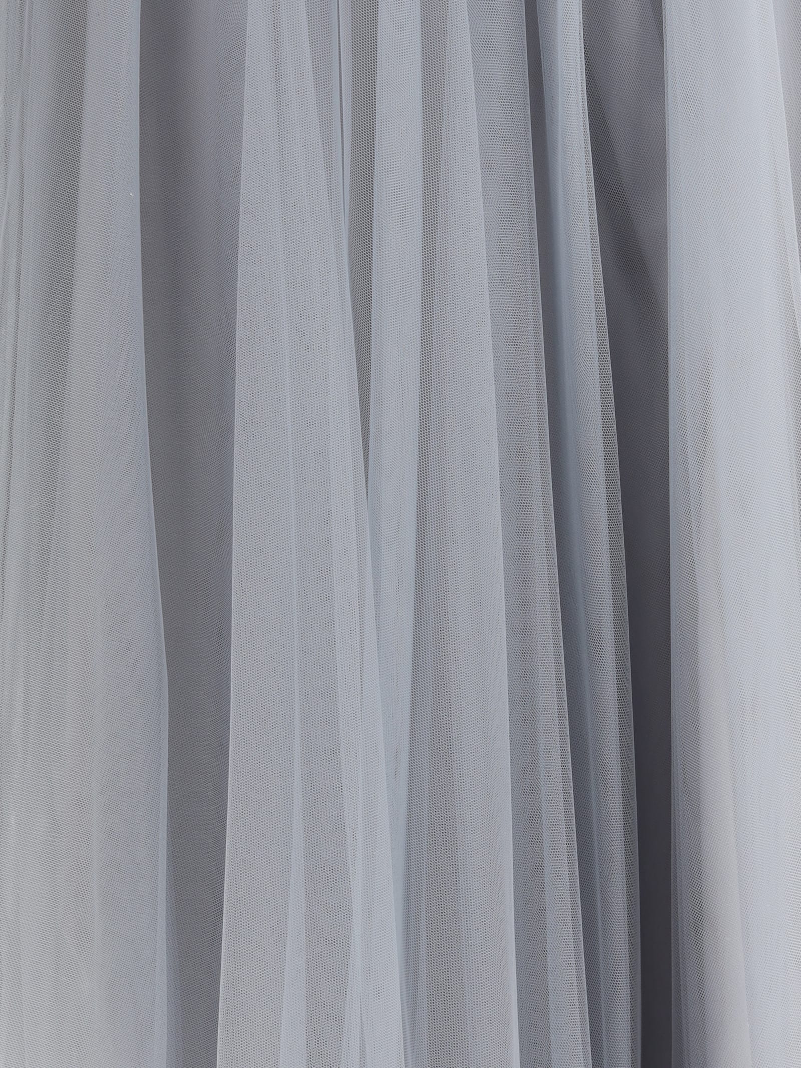 Fabiana Filippi Tulle Midi Skirt In Roccia