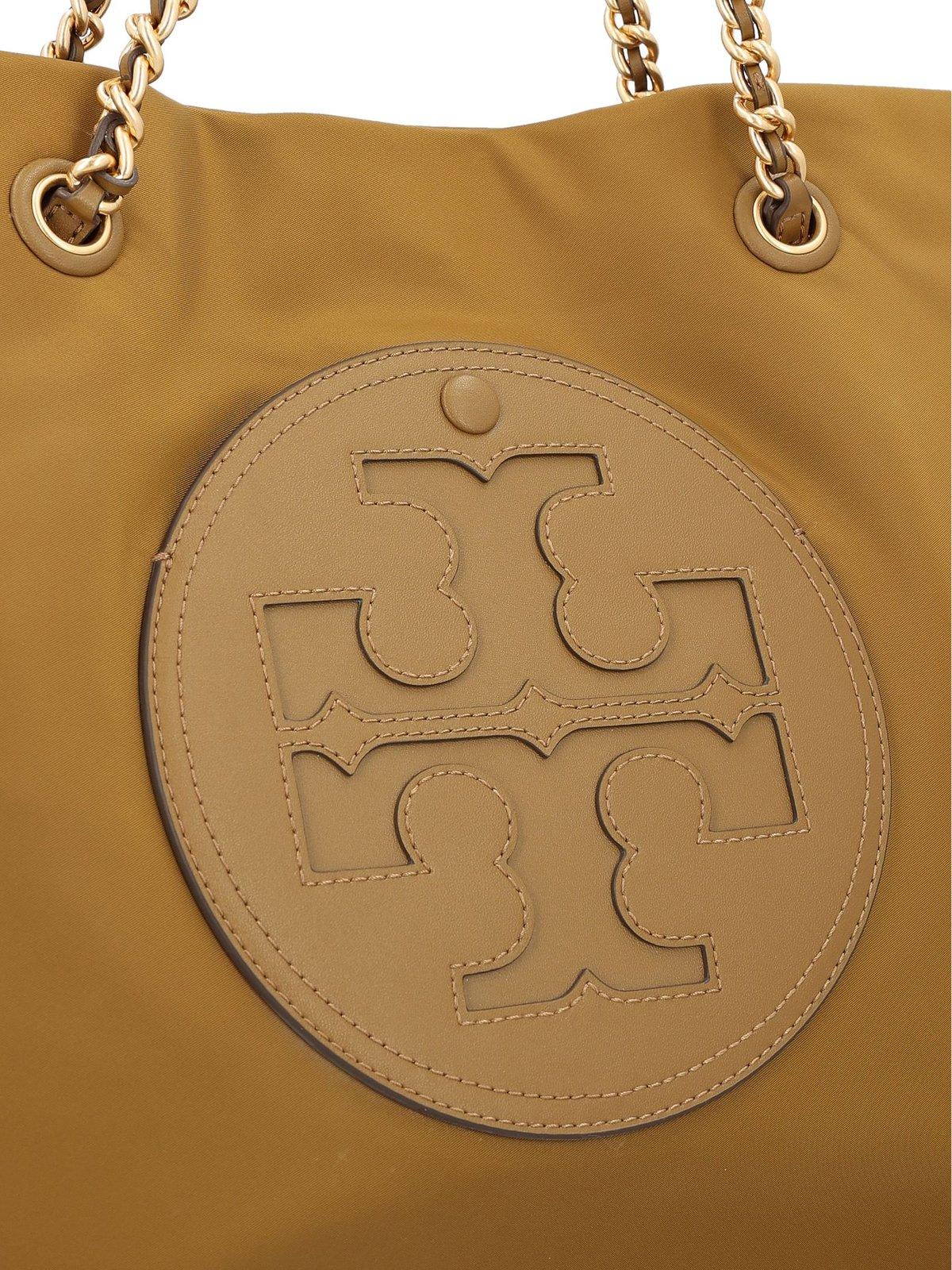 Shop Tory Burch Ella Chain Top Handle Bag In Brown