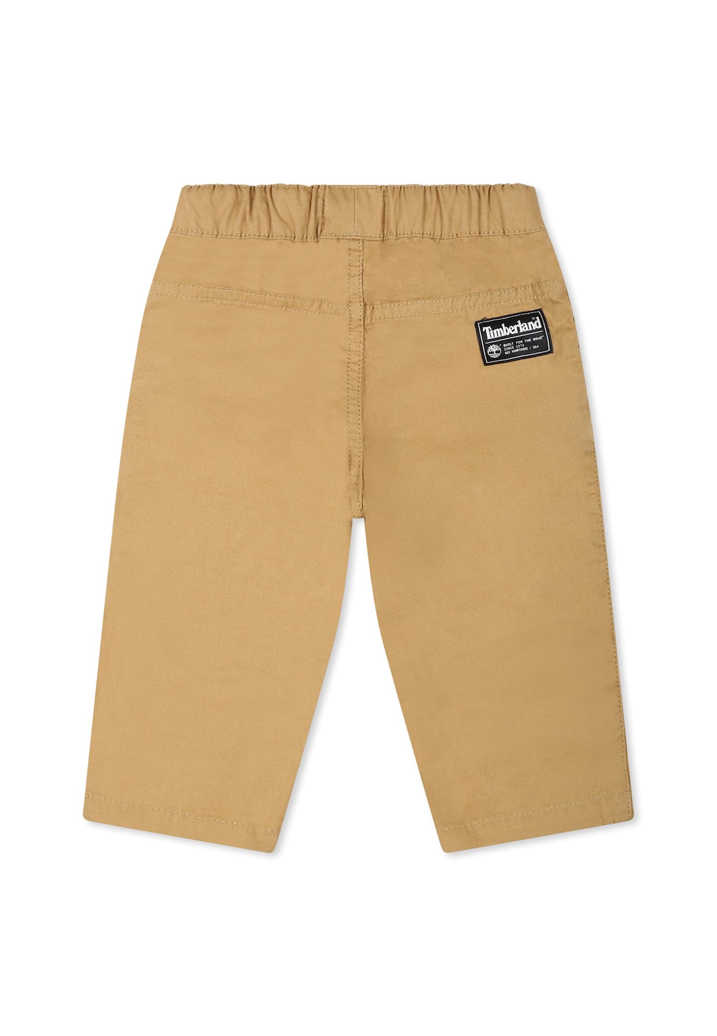 Timberland Beige Trousers For Baby Boy With Logo In Beige