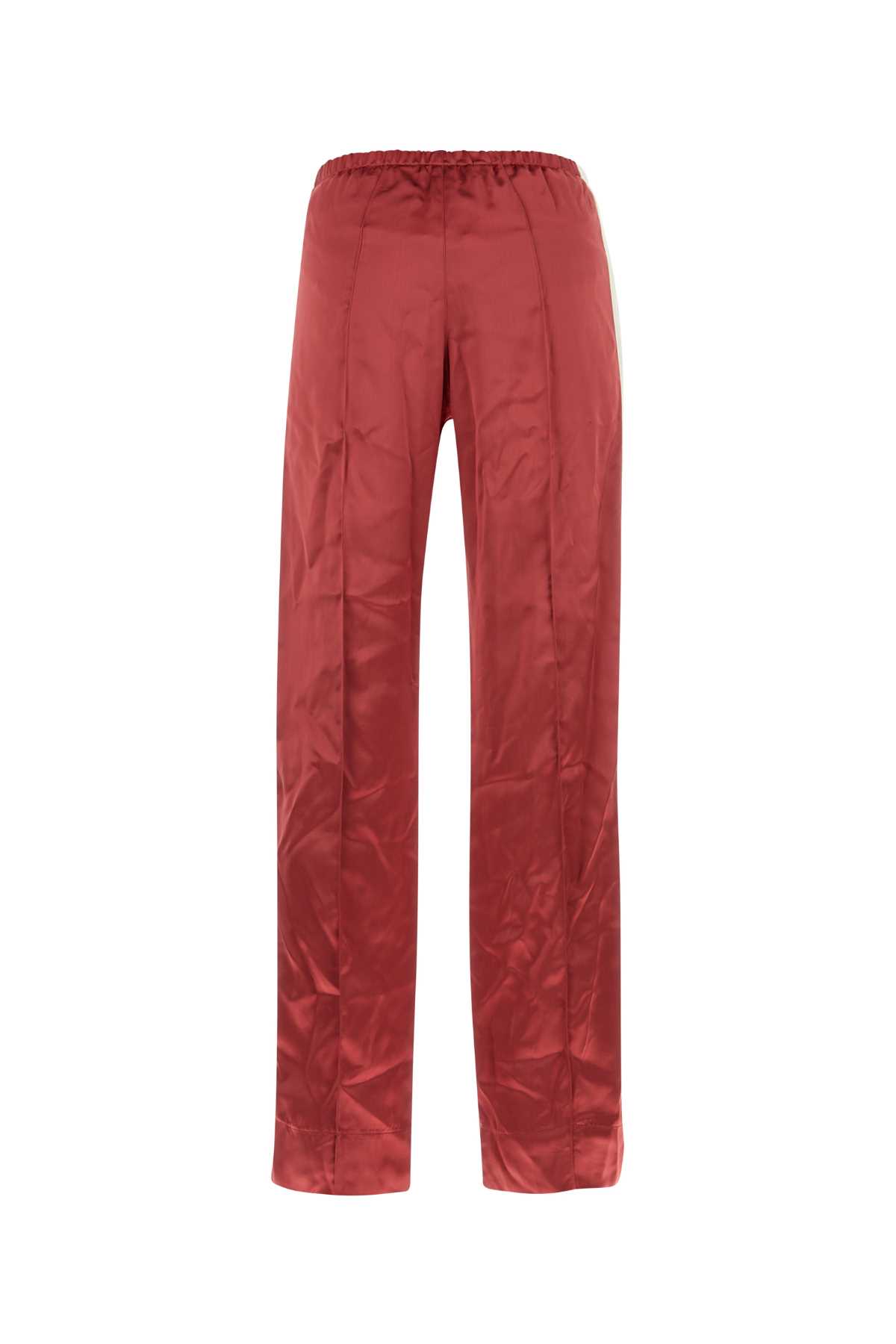 Shop Palm Angels Tyrian Purple Viscose Pant In 2703