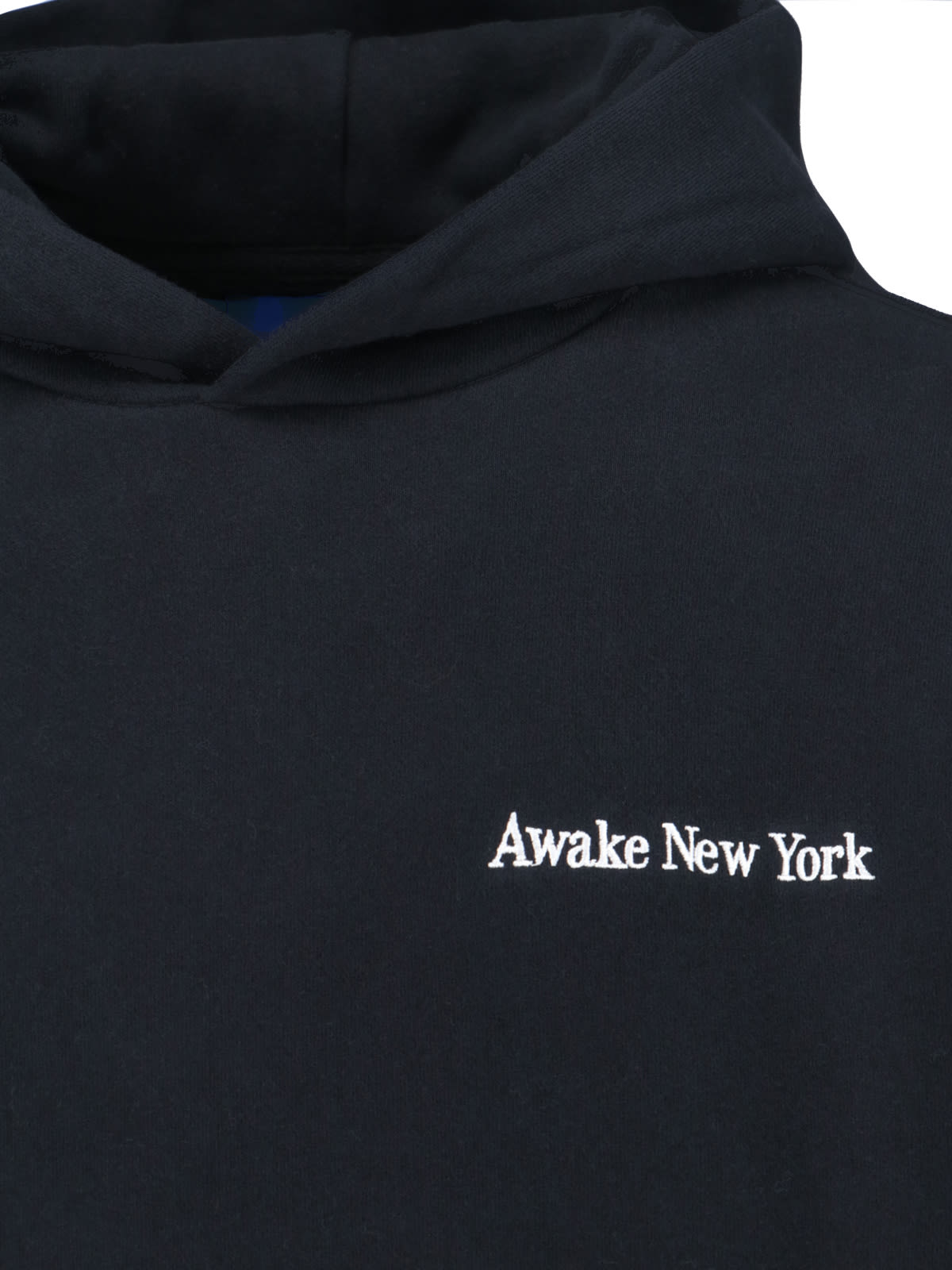 Shop Awake Ny Logo Hoodie In Black
