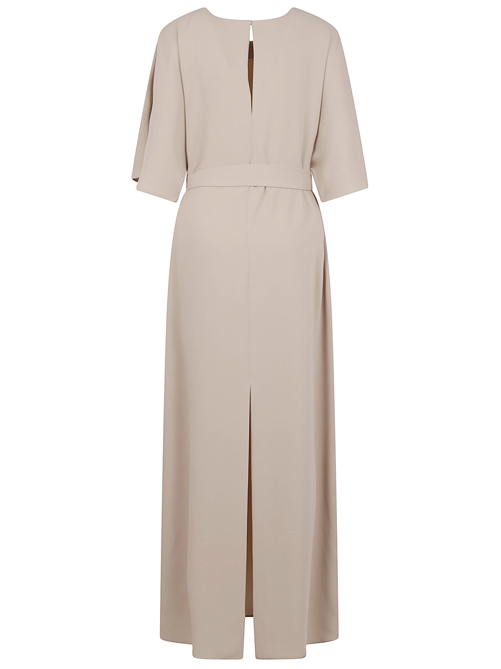 P.a.r.o.s.h Parosh Relaxed Fit Long Cady Dress With Keyhole Detail