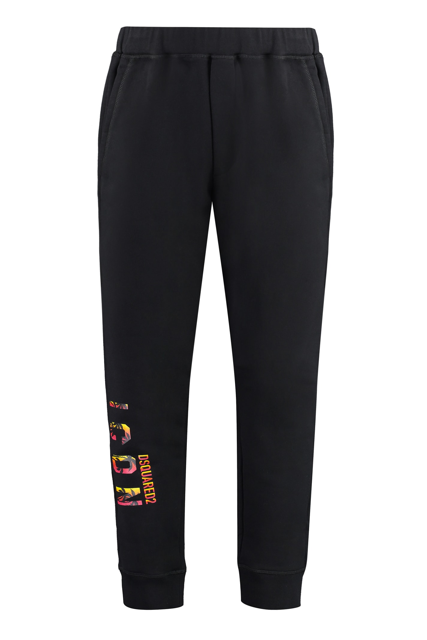 Shop Dsquared2 Cotton Track-pants In Black