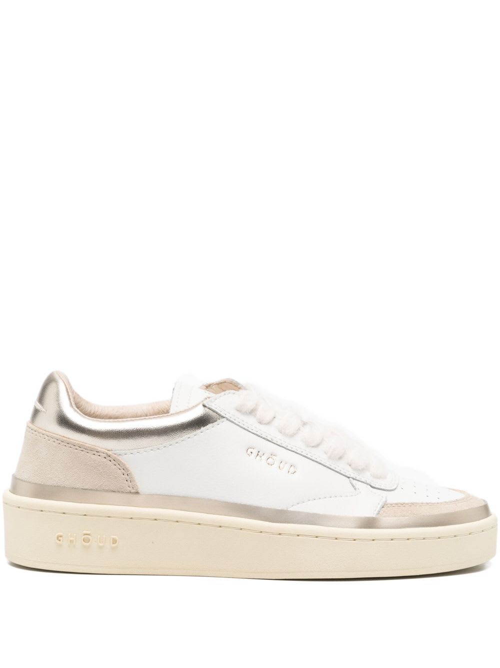 Ghoud Pads Low Leather Sneakers In Neutral