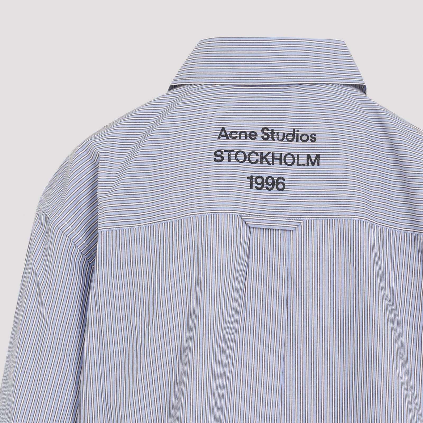 Shop Acne Studios Blouse In Dop Sky Blue Cofee