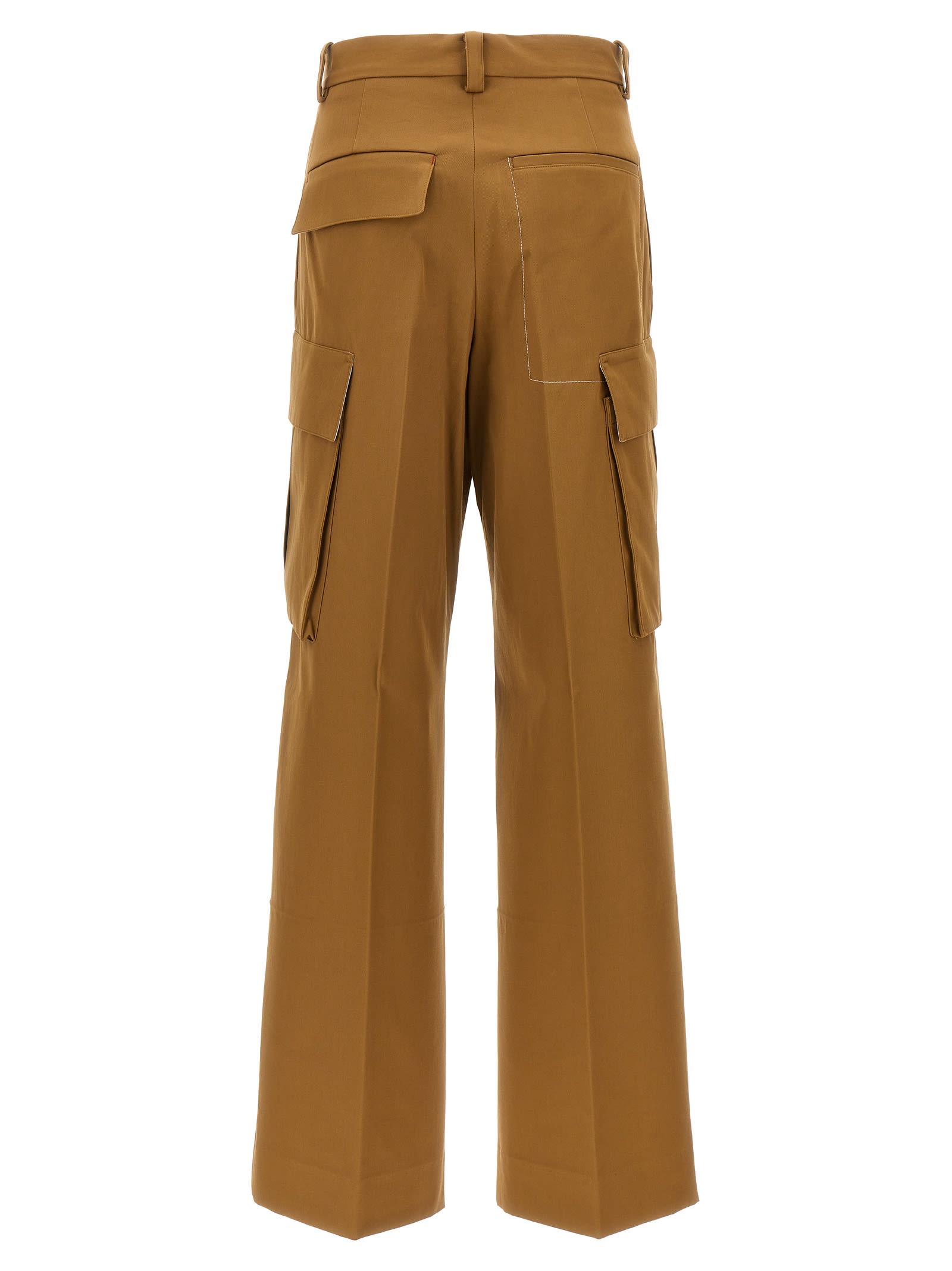 Shop Victoria Beckham Cargo Pants In Beige