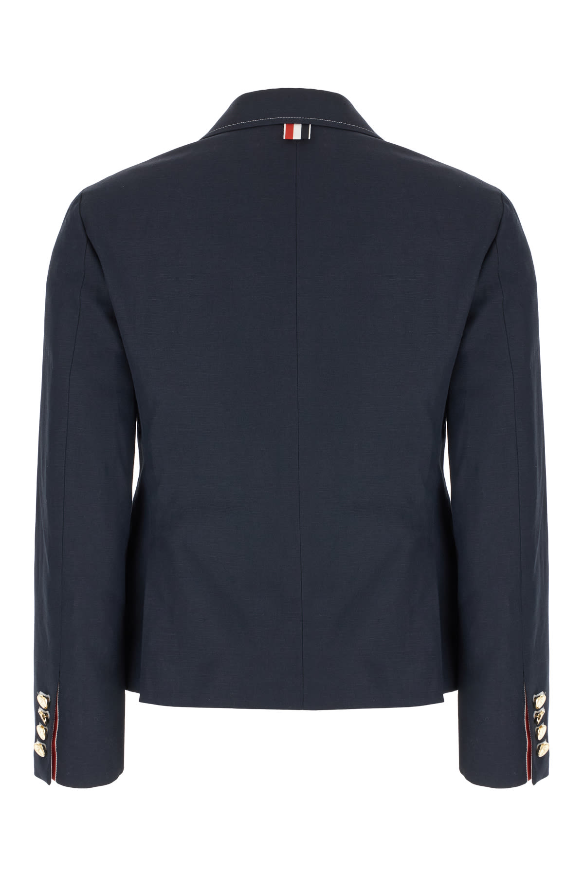 Thom Browne Blazer Cotton Blend Notched Lapel