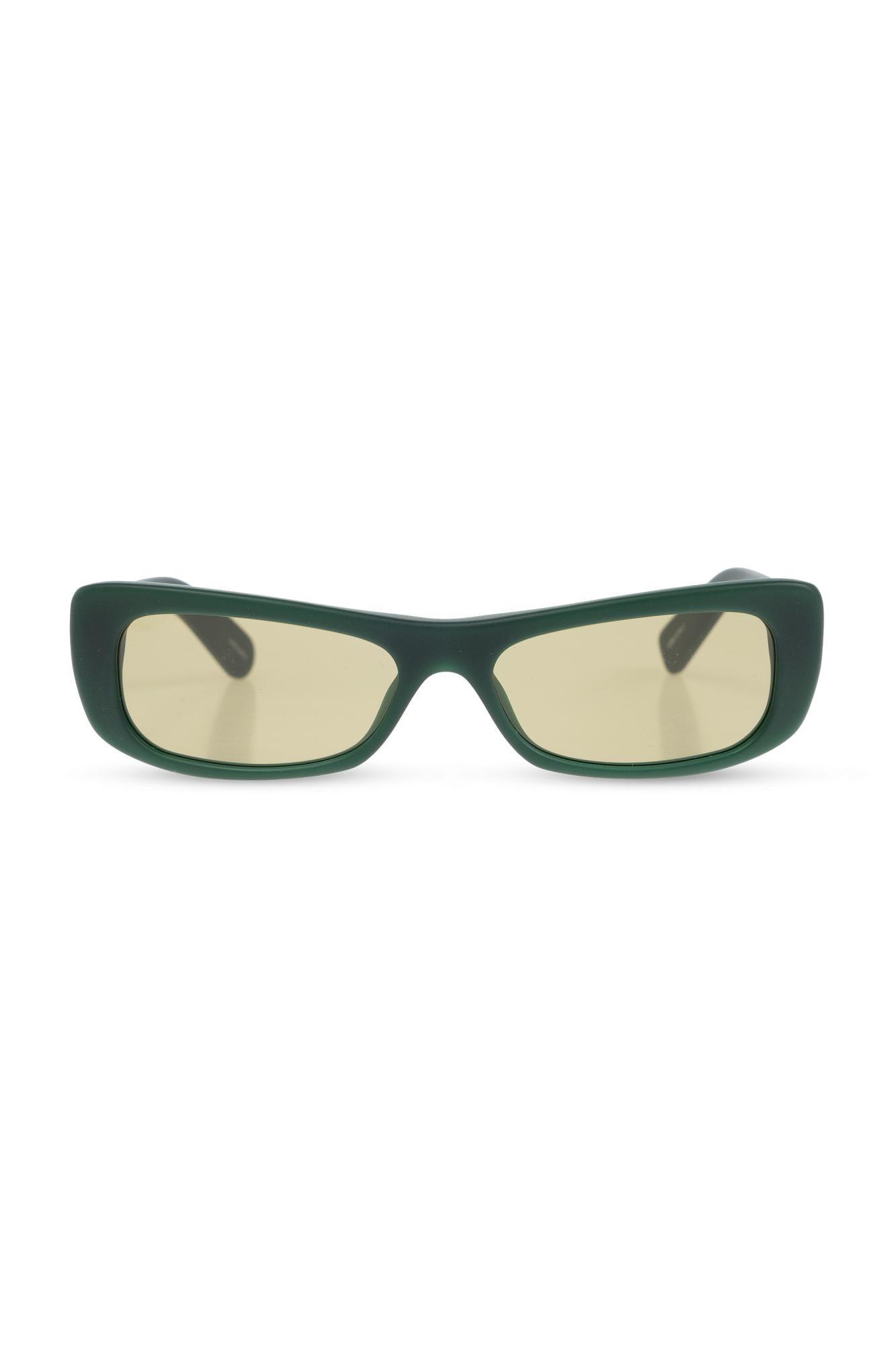 Jacquemus Sunglasses In Capri Matt Dark Green Ye