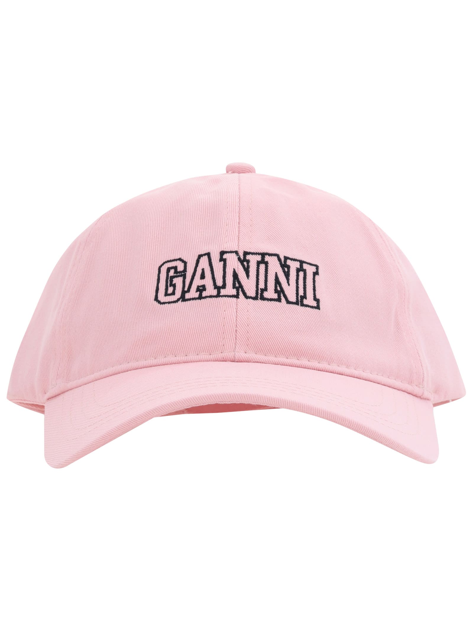 Shop Ganni Baseball Hat In Sweet Lilac