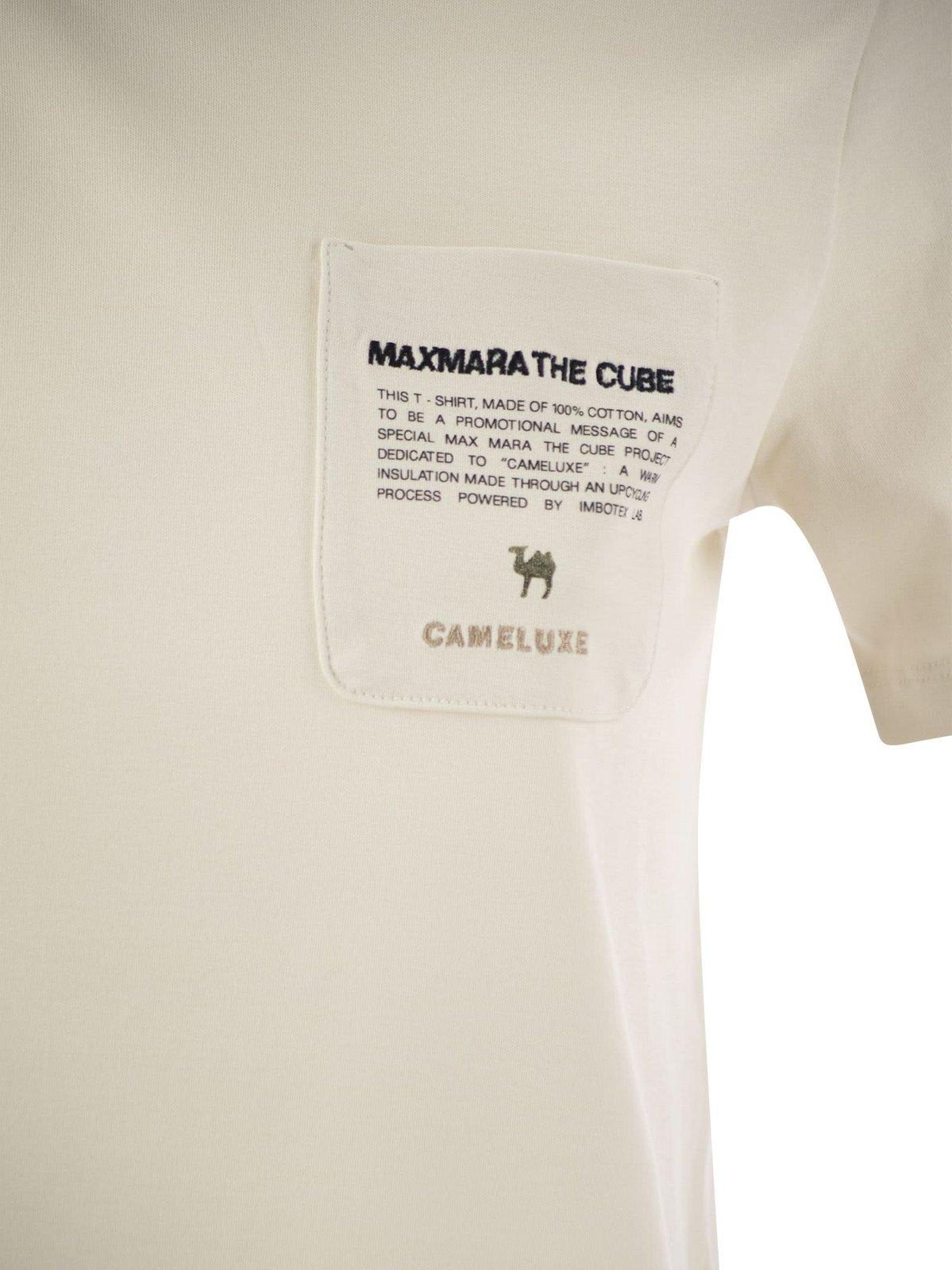 Shop 's Max Mara Crewneck Short-sleeved T-shirt In Beige