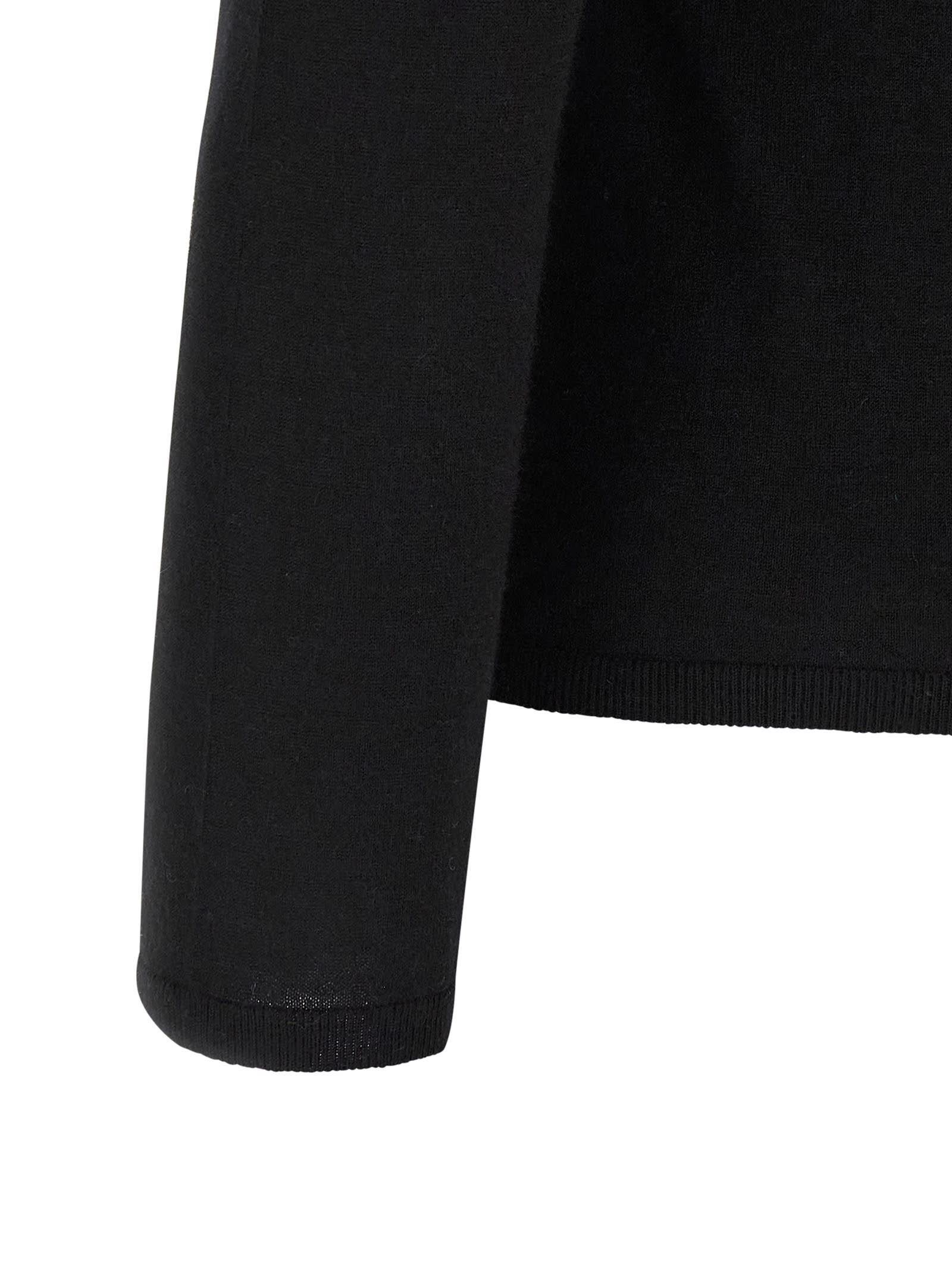 Max Mara Meana Turtleneck Sweater In Black