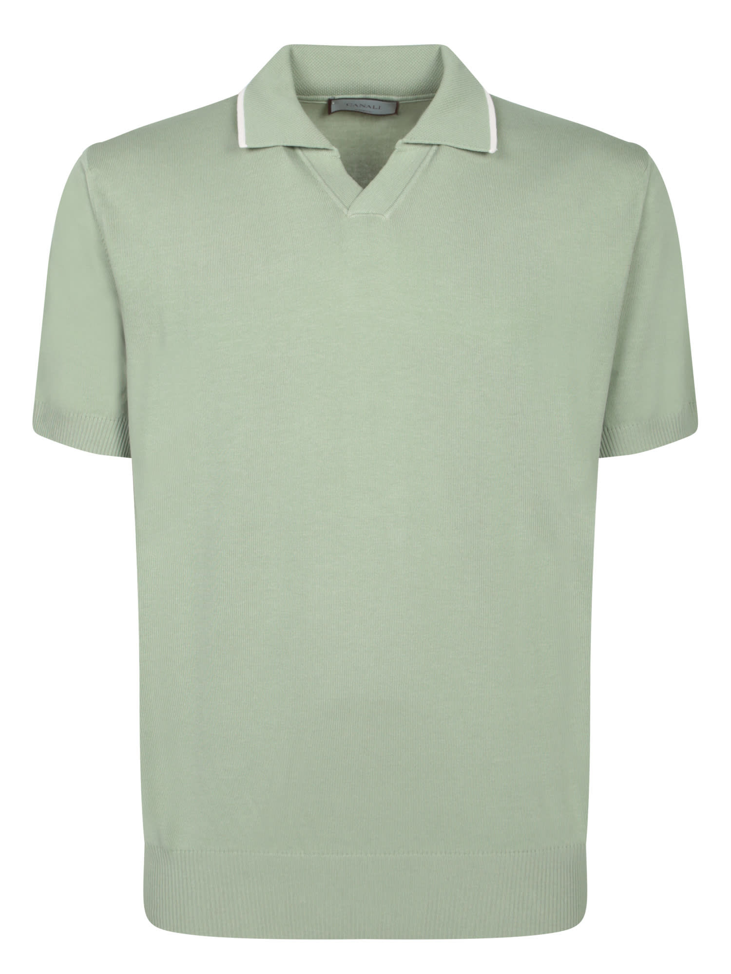 Sage Green Cotton Polo Shirt